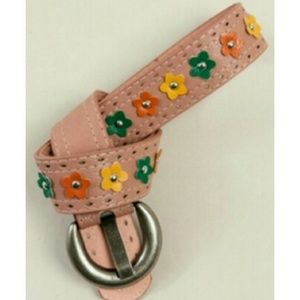 Tan Flower Belt